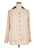 Express 100% Polyester Color Block Tan Long Sleeve Blouse Size XL - photo 1