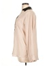 Express 100% Polyester Color Block Tan Long Sleeve Blouse Size XL - photo 5