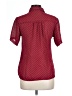 Assorted Brands Polka Dots Burgundy Short Sleeve Blouse Size 11 - photo 2