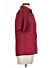 Assorted Brands Polka Dots Burgundy Short Sleeve Blouse Size 11 - photo 4