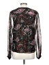 A.L.C. Black Long Sleeve Silk Top Size 2 - photo 2