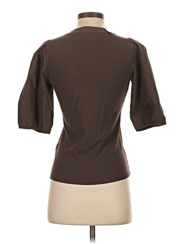 Madewell Puff-Sleeve Henley Knit Top (view 2)