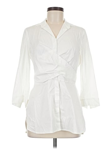 Lafayette 148 New York Long Sleeve Blouse (view 1)