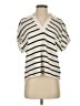 Madewell Stripes Ivory Short Sleeve Blouse Size XS - photo 1