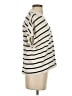 Madewell Stripes Ivory Short Sleeve Blouse Size XS - photo 4