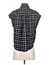 Japna Black Sleeveless Button-Down Shirt Size S - photo 2