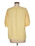 Ann Taylor 100% Polyester Yellow 3/4 Sleeve Blouse Size M - photo 2