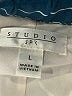 Studio JPR 100% Polyester Stripes Blue Casual Pants Size L - photo 7