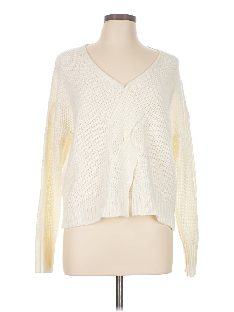 Pre-owned For Love & Lemons Cardigan Sweater In Ivory
