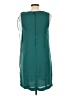 H&M 100% Polyester Solid Teal Casual Dress Size 10 - photo 2