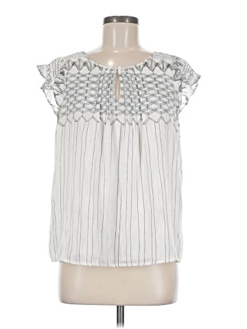 Skies Are Blue Short Sleeve Blouse (view 1)