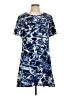 MICHAEL Michael Kors Graphic Blue Casual Dress Size 12 - photo 1