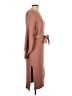 ANNIEWEAR 100% Polyester Brown Casual Dress Size L - photo 4