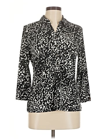 Alfani 3/4 Sleeve Button-Down Shirt (view 1)