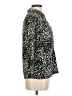 Alfani Animal Print Black 3/4 Sleeve Button-Down Shirt Size M (petite) - photo 4