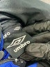 Umbro 100% Polyester Blue Zip Up Hoodie Size 16 - 18 - photo 3