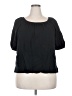 On 34th Black Short Sleeve Blouse Size 2X - photo 1