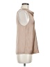 Wilfred 100% Polyester Tan Sleeveless Blouse Size M - photo 4