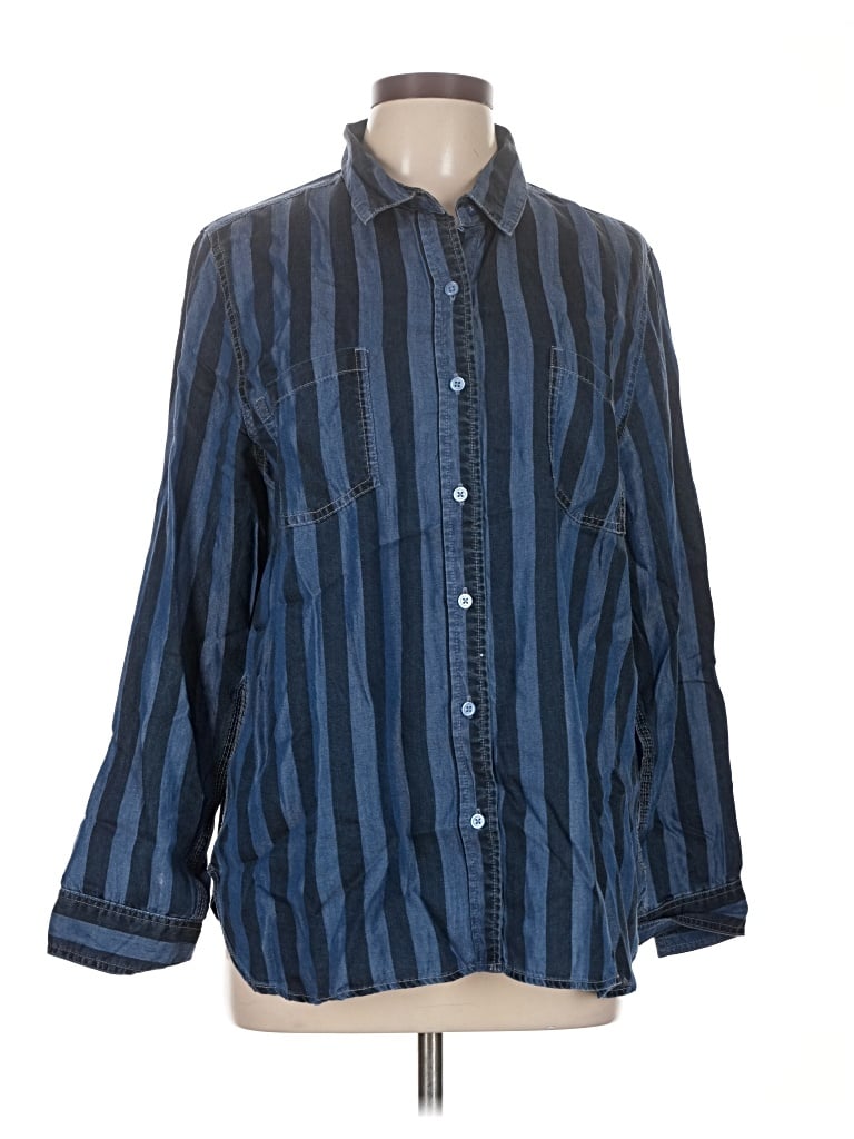 Pre-owned Laurie Felt Long Sleeve Button Down Shirt In Blue