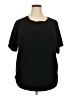 Melissa Paige Black Short Sleeve Top Size 2X - photo 1