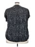 Torrid Animal Print Black Short Sleeve Blouse Size 4X Plus (4) - photo 2