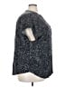 Torrid Animal Print Black Short Sleeve Blouse Size 4X Plus (4) - photo 4