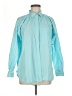 Ann Taylor LOFT Color Block Teal Long Sleeve Button-Down Shirt Size M - photo 1