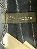Zara Stripes Black Coat Size L - photo 6