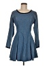 Guess Tweed Blue Casual Dress Size M - photo 1