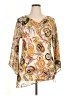 Millenium 100% Polyester Ivory 3/4 Sleeve Blouse Size 16 - photo 1