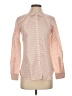 Garnet Hill Stripes Orange Long Sleeve Blouse Size 0 - photo 1