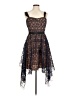 Self-Portrait 100% Polyester Black Cocktail Dress Size 8 - photo 1