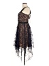 Self-Portrait 100% Polyester Black Cocktail Dress Size 8 - photo 5