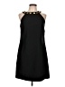 MICHAEL Michael Kors 100% Polyester Solid Black Cocktail Dress Size 10 - photo 1