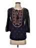 Vanessa Virginia Blue 3/4 Sleeve Blouse Size 2 - photo 1