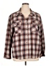 Democracy Plaid Brown Long Sleeve Button-Down Shirt Size XL - photo 1