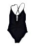 Dorina Solid Black One Piece Swimsuit Size S - photo 2