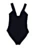 Accessorize Solid Black One Piece Swimsuit Size 6 - photo 2