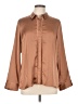 Express 100% Polyester Brown Long Sleeve Blouse Size L - photo 1