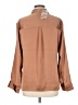 Express 100% Polyester Brown Long Sleeve Blouse Size L - photo 2