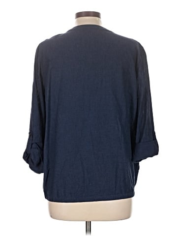 Liz Claiborne 3/4 Sleeve Button-Down Shirt (view 2)