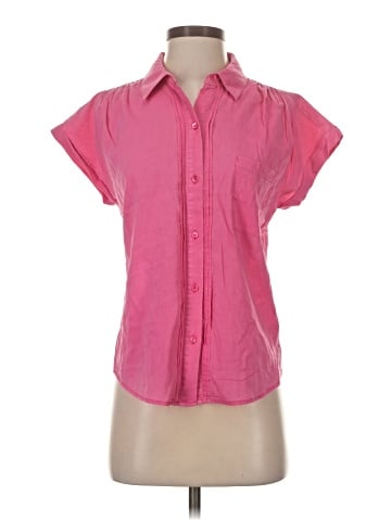 Ecru Short Sleeve Blouse (view 1)