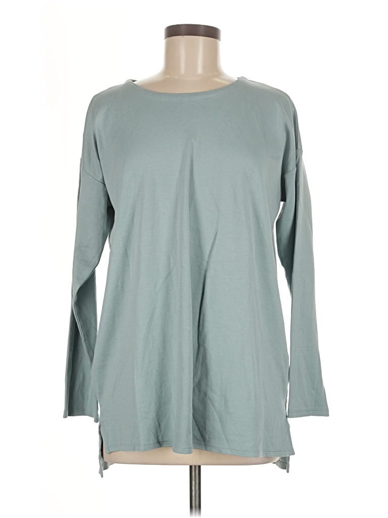 Pre-owned Jjill Long Sleeve T-shirt In Teal