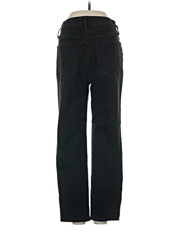 Madewell Petite Curvy Stovepipe Jeans in Black Rinse Wash (view 2)