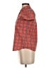 Bonpoint 100% Cotton Plaid Orange Short Sleeve Button-Down Shirt Size S - photo 5