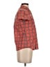 Bonpoint 100% Cotton Plaid Orange Short Sleeve Button-Down Shirt Size S - photo 4
