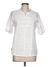 Assorted Brands 100% Cotton White Short Sleeve Blouse Size L (estimated) - photo 1