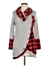 DRESSFO Plaid Gray Pullover Sweater Size 8 - photo 1