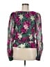 Rimini Green Black Long Sleeve Blouse Size M - photo 1