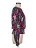 Rimini Green Black Long Sleeve Blouse Size M - photo 4